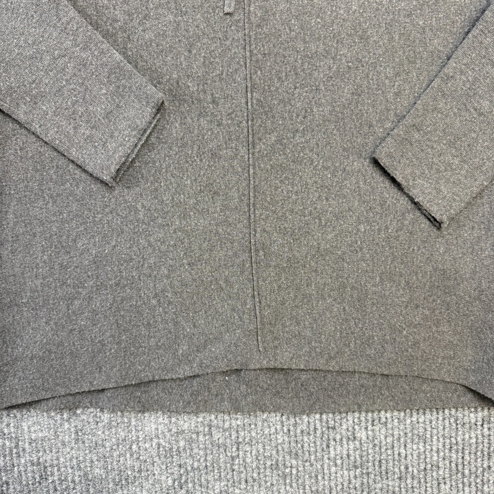 Banana Republic Sweater Womens Medium Gray Milano Hoodie Mock Knit Minimalist - Picture 3 of 9
